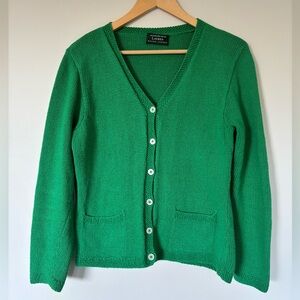 Ralph Lauren Emerald Green Cotton Cardigan